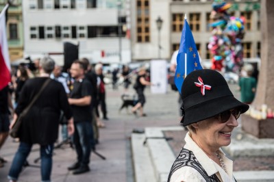 Czarny protest Komitetu Obrony Demokracji - 4