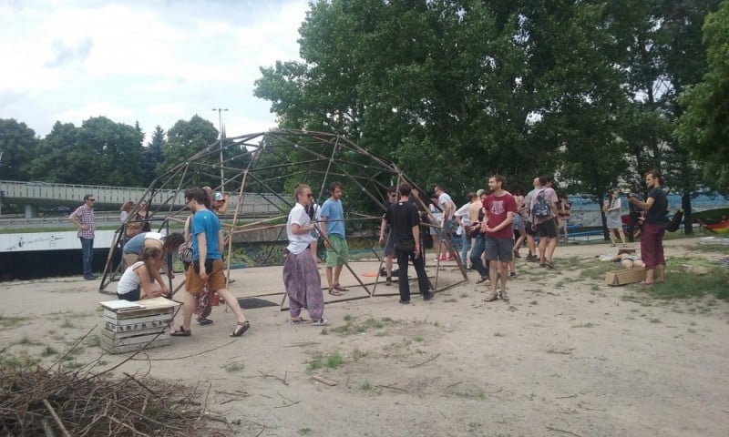 Wioska w centrum Wrocławia. Wioska Kultur. - Fot: archiwum radiowroclaw.pl