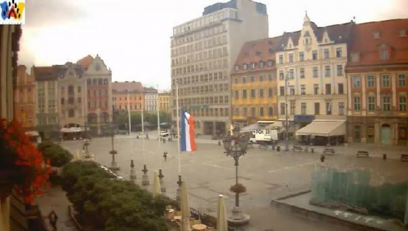 Wrocław solidarny z Francją - Kadr z transmisji internetowej