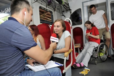 Pociąg z Wrocławia na Światowe Dni Młodzieży powoli dojechał do Krakowa - 13