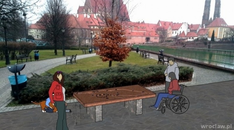 Pomnik Odry we Wrocławiu. Powstanie dla niewidomych. - Fot: wroclaw.pl