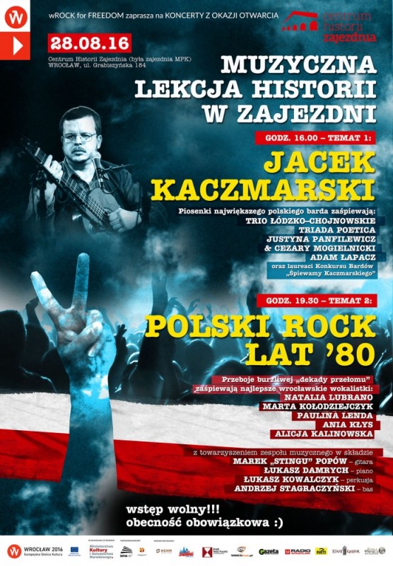 Piosenki Jacka Kaczmarskiego w Centrum Historii Zajezdnia -