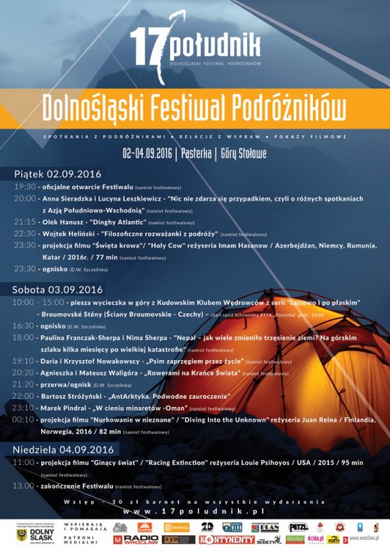 5. edycja Dolnośląskiego Festiwalu Podróżników - 17 Południk - 