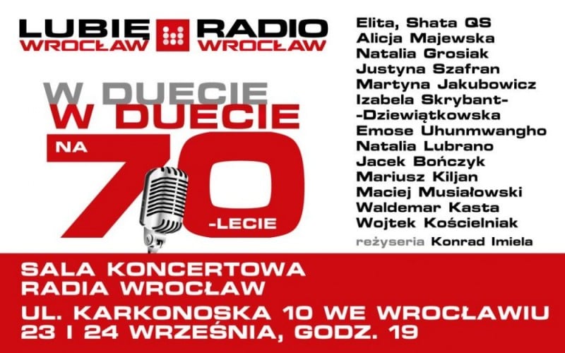 W duecie na 70-lecie! Jubileuszowy koncert w Radiu Wrocław - 