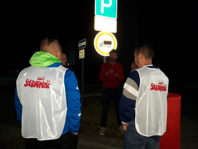 Polsko - niemiecki protest związkowców z fabryki mebli - 5