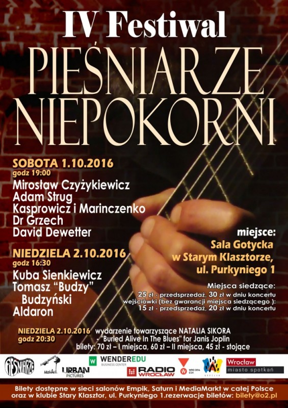  Pieśniarze Niepokorni - to już IV edycja festiwalu! - Fot: mat. prasowe
