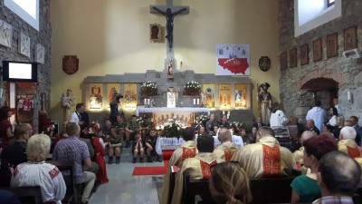 Uroczystości związane z 1050-leciem chrztu Polski na szczycie Ślęży - 1