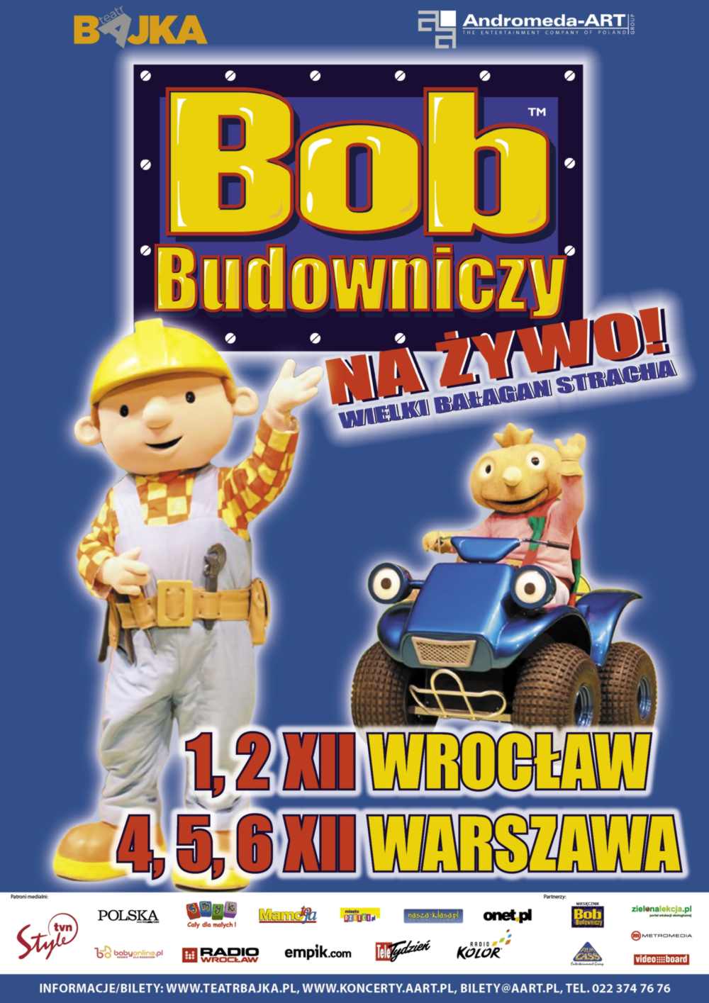 Bob Budowniczy już w grudniu na żywo we Wrocławiu! -