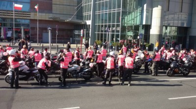 Różowi motocykliści we Wrocławiu
