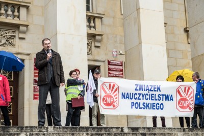 Protest nauczycieli we Wrocławiu (ZDJĘCIA) - 6