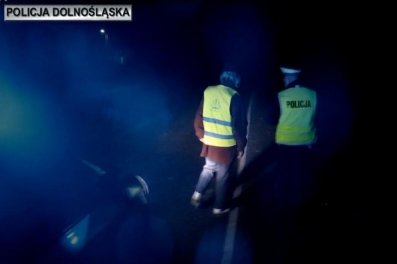 Postaw na odblask - policyjna akcja na Dolnym Śląsku - fot. dolnoslaskapolicja.gov.pl