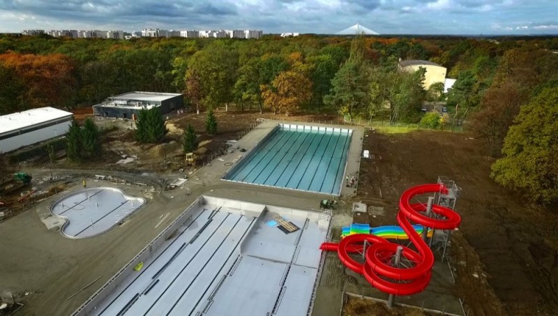 Widziane z drona: Stadion Olimpijski, baseny przy Wejherowskiej [WIDEO] - Filmy i zdjęcia: Radosław Bugajski