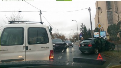 Wrocław: Poranna stłuczka na Krzyckiej