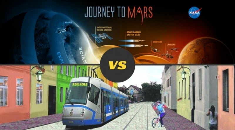 Człowiek na Marsie czy tramwaj na Psim Polu? Trwa głosowanie - 