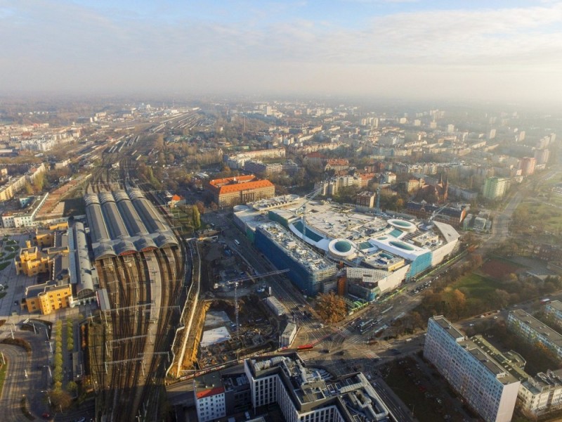 Galeria Wroclavia coraz większa - fot. Investmap