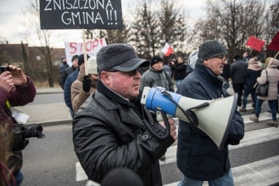 Protest w Środzie Śląskiej. Mieszkańcy nie chcą inwestycji - 1