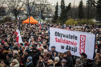 Manifestacja opozycji przed Urzędem Wojewódzkim - 3