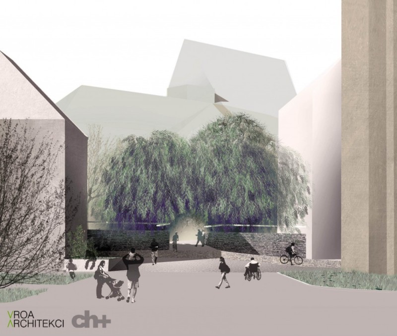Zaułek Solny: Wyburzą bramę i schody? [WIZUALIZACJE] - Wizualizacje: ch+ architekci, VROA architekci