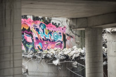 Wrocław: Trwa rozbiórka szkieletora przy Kolejowej [ZDJĘCIA] - 3