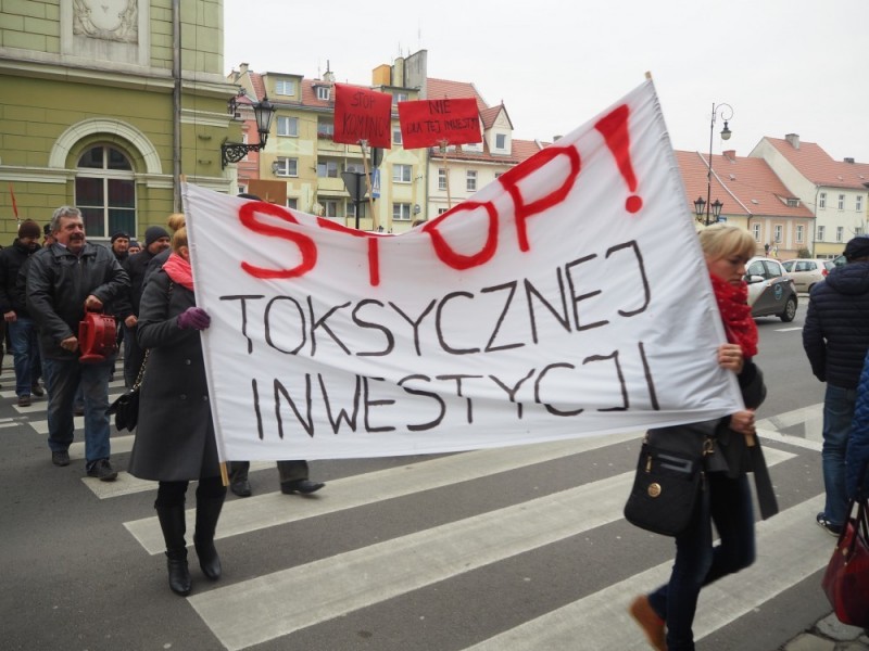 Mieszkańcy Środy Śląskiej znów protestowali  - fot. Radio Wrocław