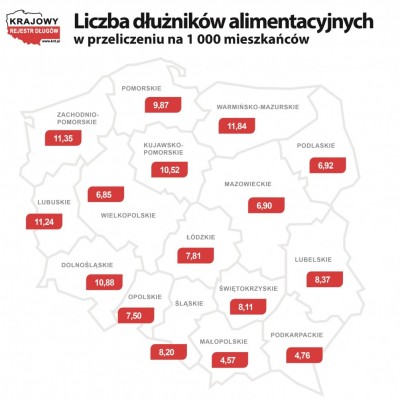 Długi dolnośląskich "alimenciarzy" przekroczyły już miliard złotych!