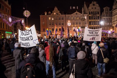 Wrocław: Protesty przeciwko atakom na obcokrajowców [WIDEO, ZDJĘCIA] - 9