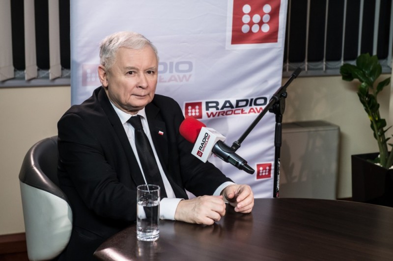 Jarosław Kaczyński w Radiu Wrocław - Fot: A. Owczarek