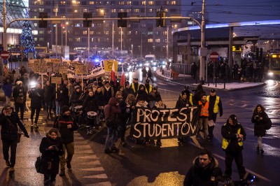 Studenci protestowali na ulicach Wrocławia - 0