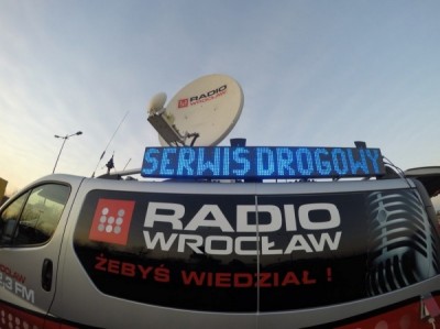 Informacje drogowe Radia Wrocław z pl. Bema we Wrocławiu