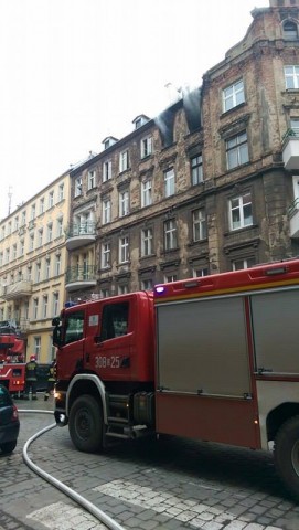 Wrocław: Pożar na ul. Daszyńskiego. 10 osób ewakuowano [ZDJĘCIA] - 0