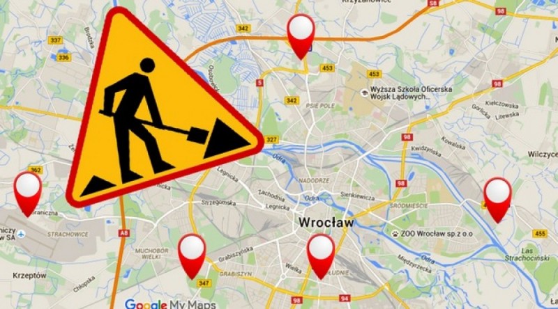 Wrocław: Utrudnienia na ul. Tęczowej -