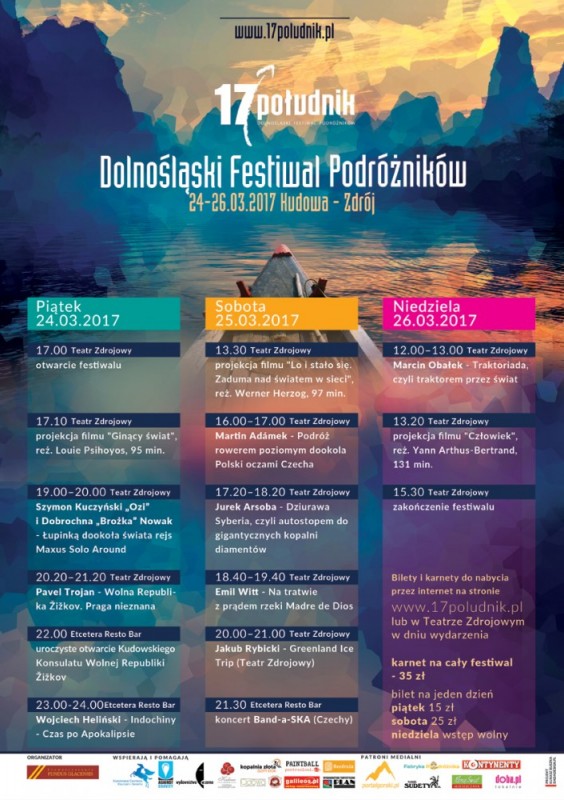 Rusza nowa, wiosenna edycja Dolnośląskiego Festiwalu Podróżników - 17 Południk! - 