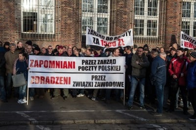 Wrocław: Kolejny protest pracowników poczty [ZDJĘCIA] - 0