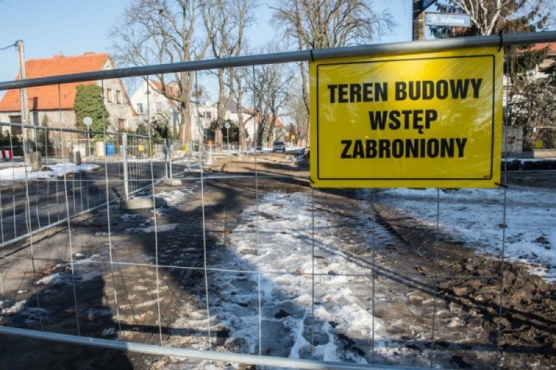 Remont ulicy w okolicy Zwycięskiej we Wrocławiu - fot. Andrzej Owczarek