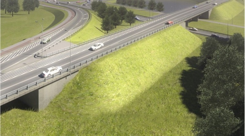 Obwodnica Leśnicy we Wrocławiu jednak z unijnej kasy  - wizualizacje inwestora
