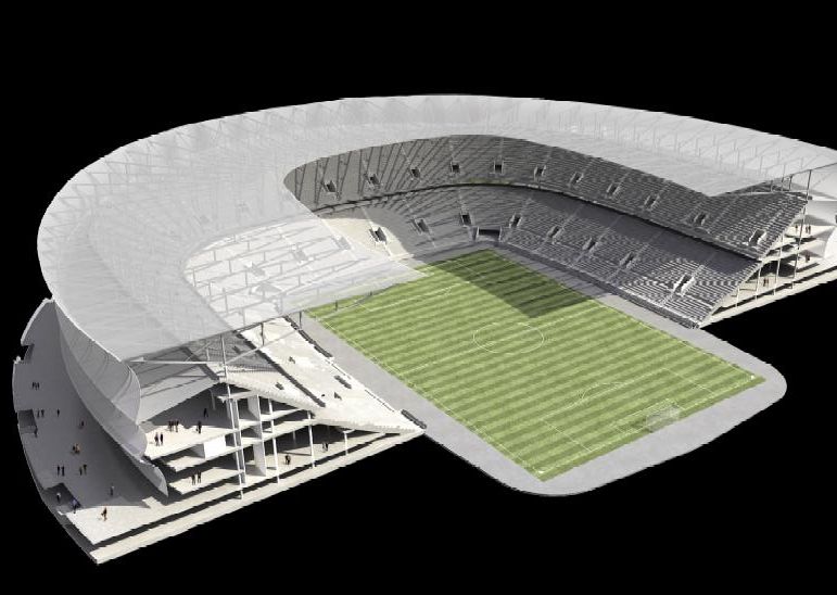 Wrocław: stadion na Euro w 25 pudłach - Ta koncepcja architektoniczna wygrała w październiku konkurs. Czy tak będzie wyglądał stadion?