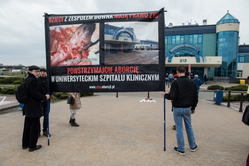 Protestowali przeciwko aborcji -