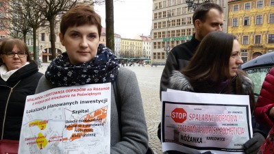Wrocław: Protest przeciw budowie elektrociepłowni przy ul. Obornickiej - 2