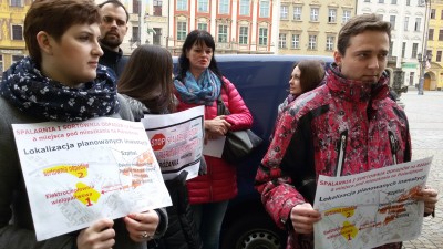 Wrocław: Protest przeciw budowie elektrociepłowni przy ul. Obornickiej - 3