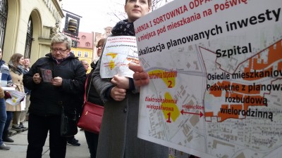 Wrocław: Protest przeciw budowie elektrociepłowni przy ul. Obornickiej - 5