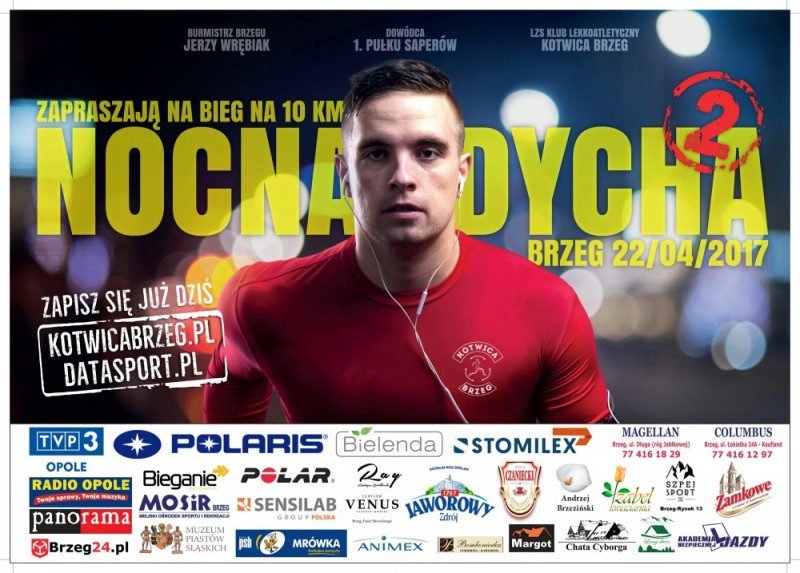 "Nocna Dycha w Brzegu" - bieg nocny na dystansie 10 km- II edycja -