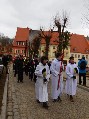 17-metrowe palmy wielkanocne w kościele w Chełmsku Śląskim - 13