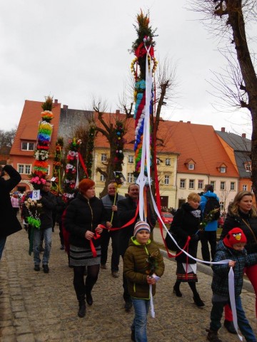 17-metrowe palmy wielkanocne w kościele w Chełmsku Śląskim - 15