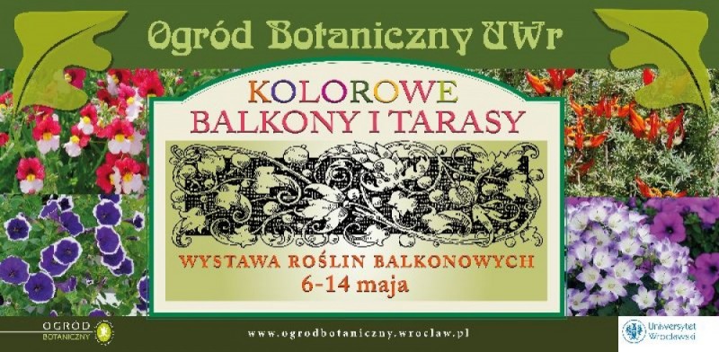 „Kolorowe balkony i tarasy” w Ogrodzie Botanicznym -