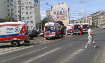 Wypadek na Pomorskiej we Wrocławiu - 0