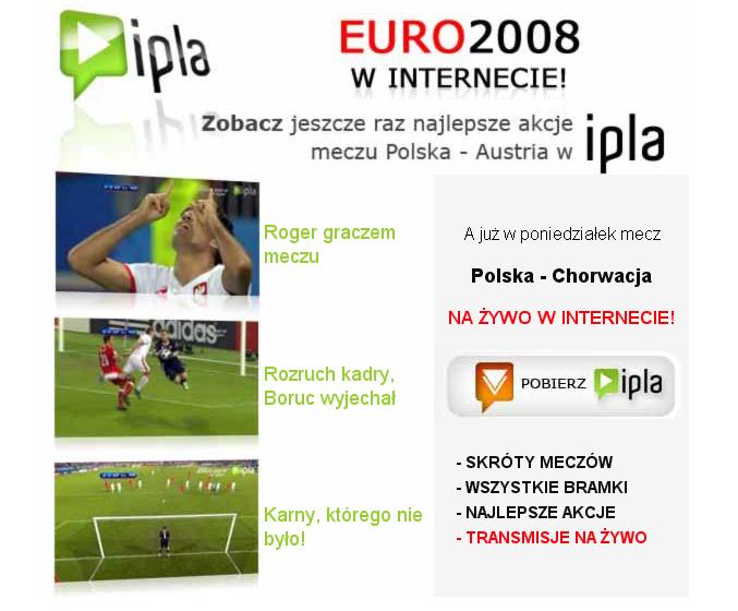 Euro 2008 w internecie na żywo - 