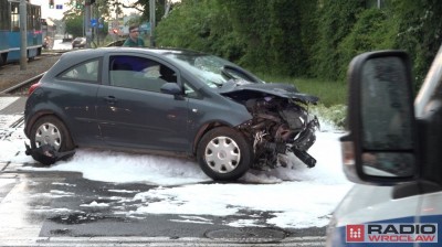 Wrocław: Wypadek na Karkonoskiej [WIDEO, ZDJĘCIA]