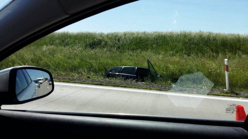Wypadek na A4. Duży zator na trasie z Legnicy do Wrocławia - fot. Piotr