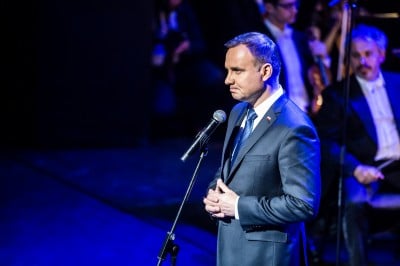 Prezydent Andrzej Duda i minister kultury Piotr Gliński na obchodach 200-lecia Ossolineum - 6
