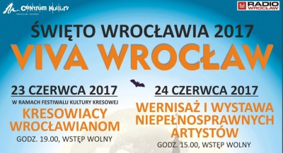 Zapraszamy na Dni Wrocławia VIVA WROCŁAW do Centrum Kultury Wrocław Zach&oacute;d